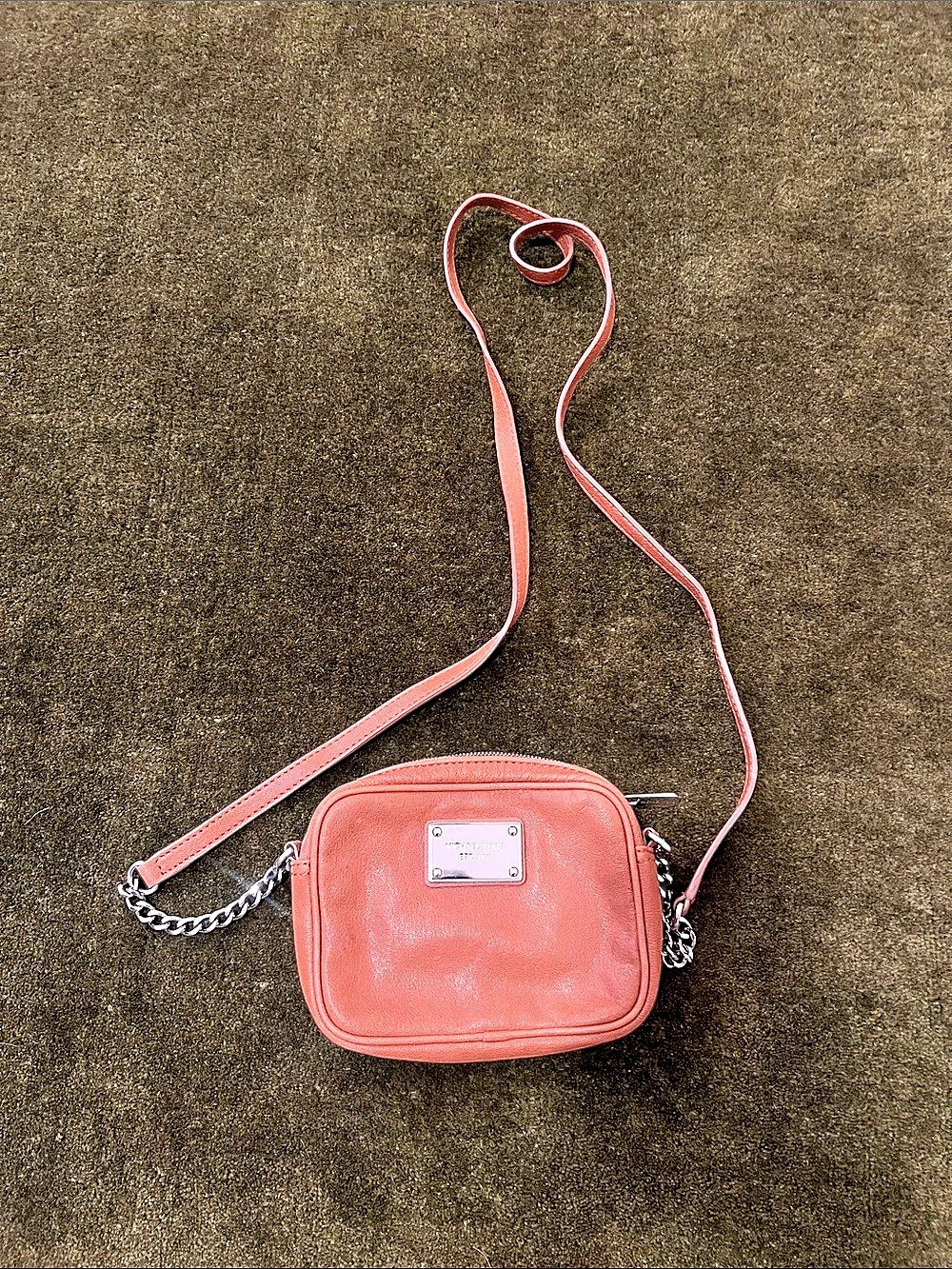 Michael Kors Jet Set Chain Small Camera Crossbody Bag Pink